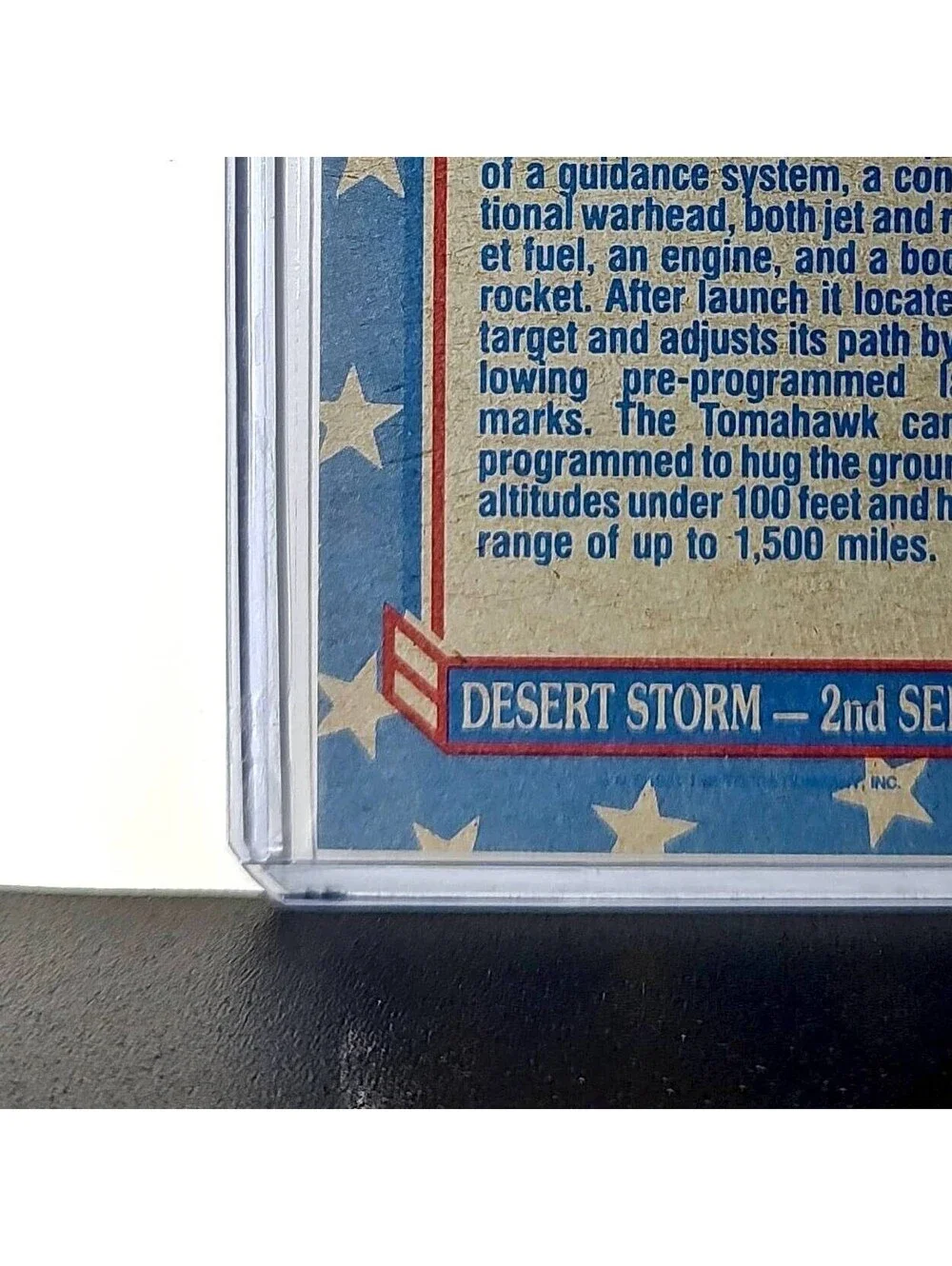 Tomahawk Cruise Missile 1991 Topps Desert Storm #167 Card - Picture 9 of 10